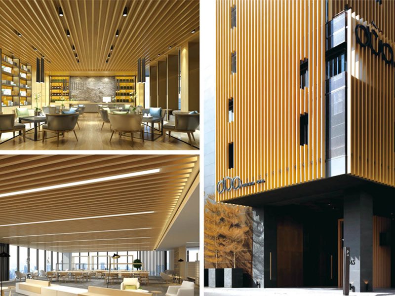 Customized curved aluminum square tubes with various shapes and effects are very beautiful and bright
